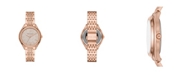 Michael Kors Women's Mindy Three-Hand Rose Gold-Tone Stainless Steel Bracelet Watch 36mm